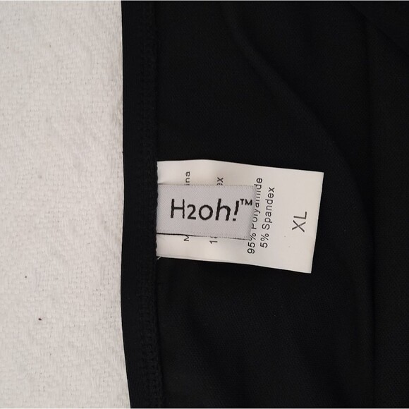 H2OH Retro High Waist Full Coverage Runch Front Tummy Control Swim Bottom XL - Picture 5 of 6